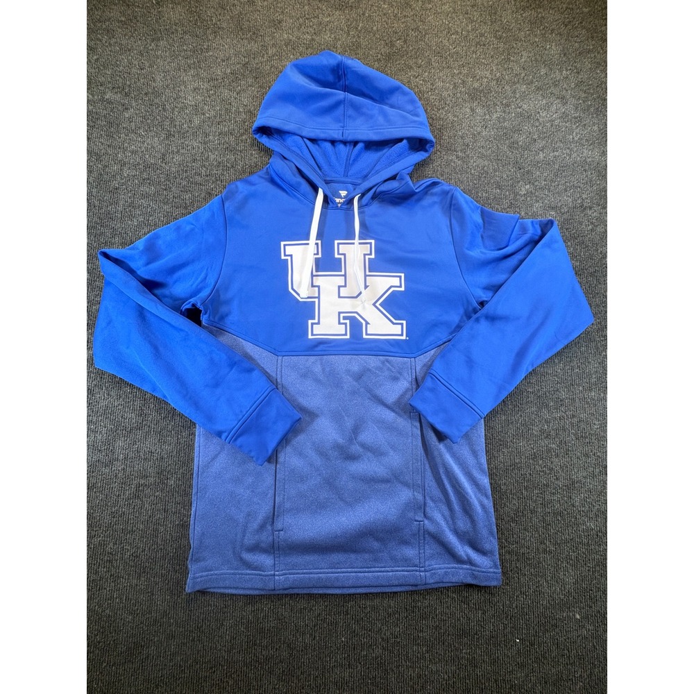 Fanatics Kentucky Wildcats NCAA Men Small Blue Two-Tone Pullover Hoodie UK Logo